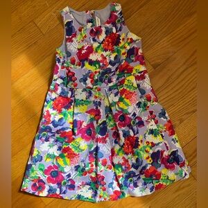 Janie and Jack floral dress with pleats